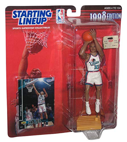 Jouet Grant Hill 1998 NBA Starting Lineup Detroit Pistons mémorabilia vintage US