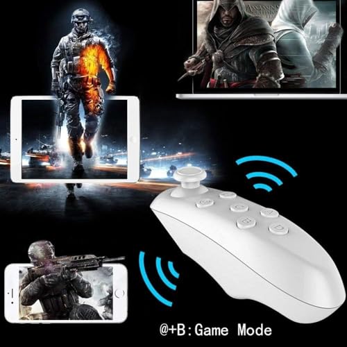 Image of Lipzie (𝟏𝟓 𝐘𝐄𝐀𝐑𝐒 𝐖𝐀𝐑𝐑𝐀𝐍𝐓𝐘) Mini Bluetooth Controller - 3-in-1 Gamepad, Selfie Shutter, and Media Remote for Mobile Phones, Tablets, PC, VR Headsets & Google Cardboard (Wireless & Portable)