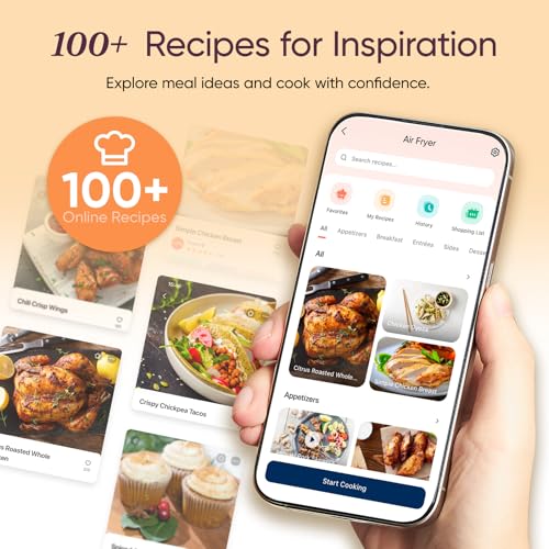 Image of Cosori Air Fryer 6.8-Qt, 12 One-Touch Functions, Dual Heating Elements for Even Cooking, Ceramic-Coated Nonstick Basket, Dishwasher-Safe, 1750W, Family Size for 4-6, Gray