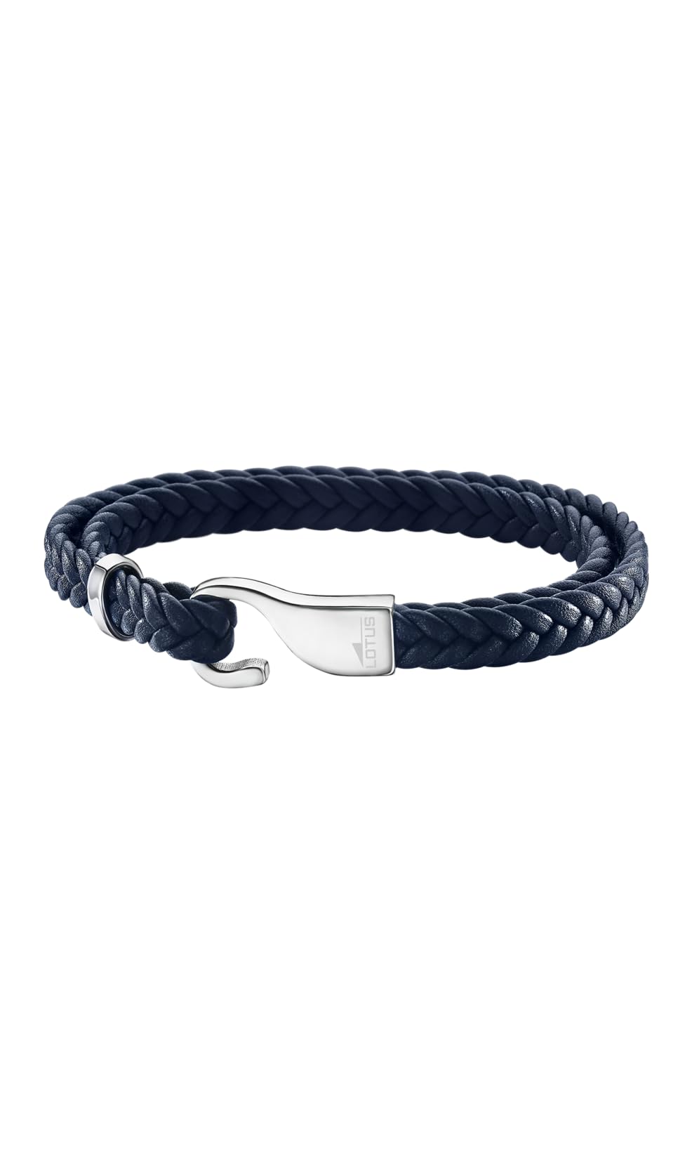 LOTUS STYLE – LS1880 – 2/1: pulsera hombre acero y piel – azul oscuro