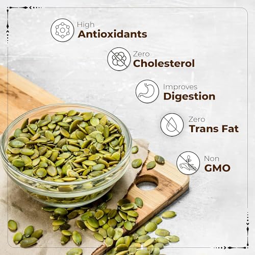 Image of NatureGarden Pumpkin Seeds 250g Pack | AAA Grade Raw Roasted Organic | High Protein Fiber Magnesium Zinc | Healthy Superfood Snack | Gluten-Free Vegan Keto | Seeds for Eating Baking Smoothies