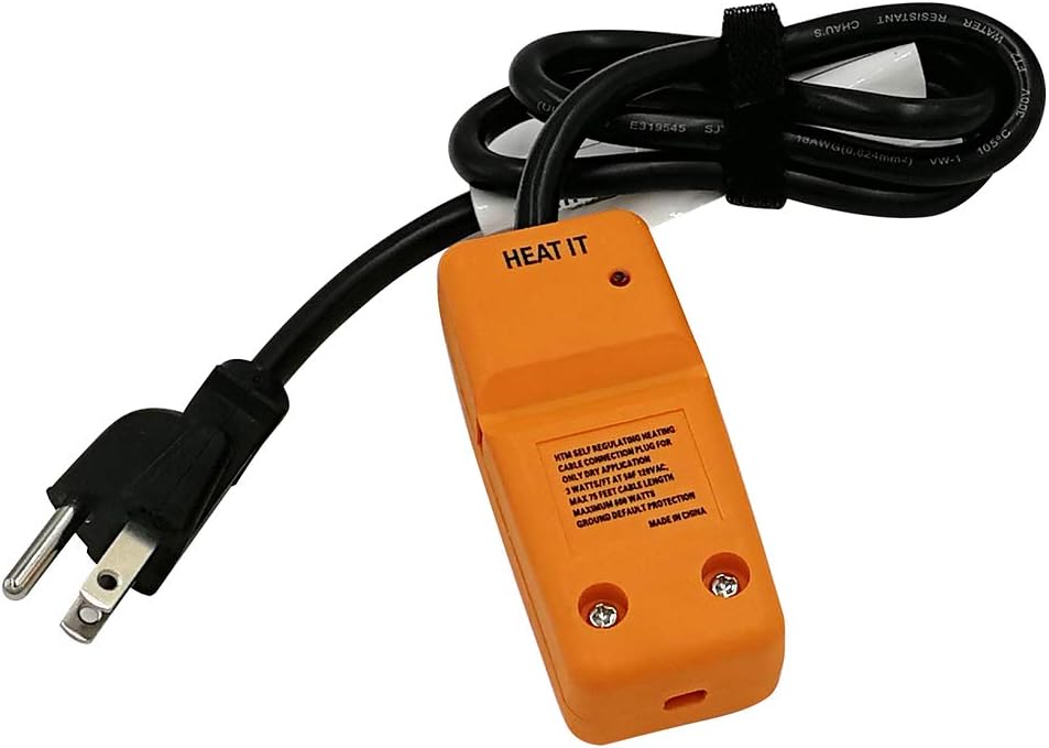 HEATIT Mobile Home 500-feet HEATIT HTM Braid Self Regulating heating cable Water Line Freeze Protection - - 