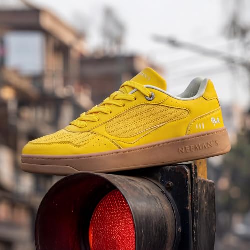 Image of Neeman's Remix Modish Sneakers for Men & Women | Retro Inspired Y2K Streetwear Unisex Casual Shoes | Breathable Knit Upper with Dual Density Cushioning | Lightweight Comfortable Lace- Up Footwear