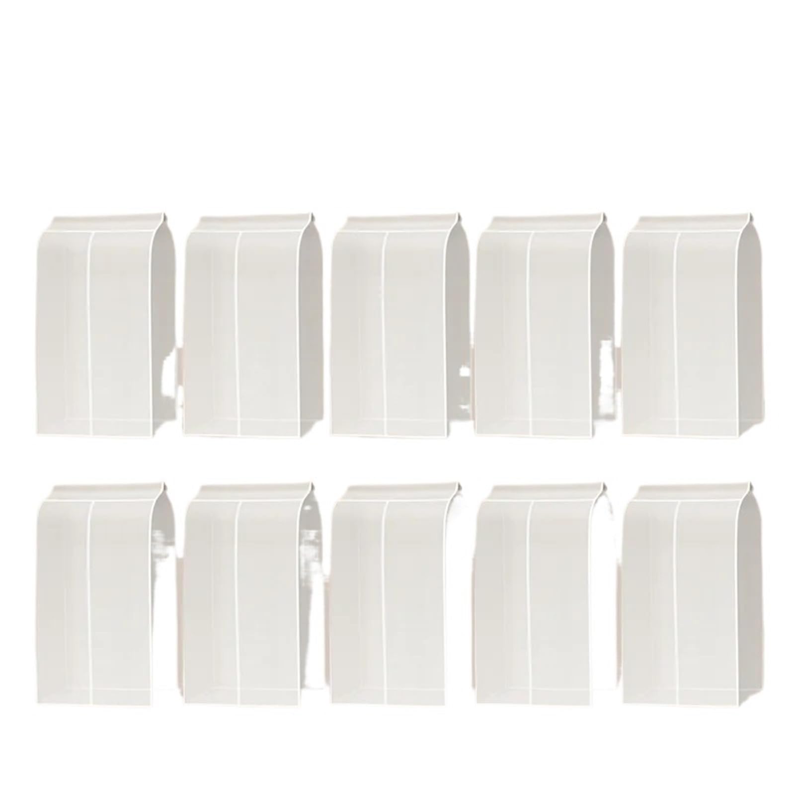 Clothes Rail Cover 3D Hanging Garment Clothes Cover, Translucent Rack with Zipper Bags for Suit Coats Closet Storage(L-10PCS)
