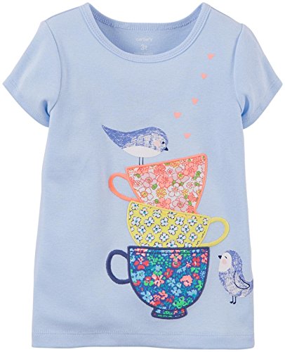T-shirt fille Carter's imprimé tasses à thé 6 mois en coton doux