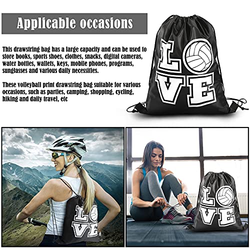 Shappy 20 Pieces Volleyball Basketball Drawstring Bags Drawstring Backpack Volleyball Basketball Gifts Bags For Teen Girls Men Women thumb #6