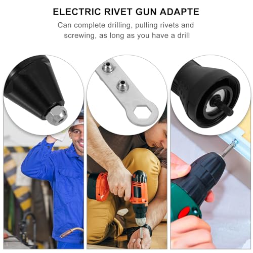 Adaptateur de perceuse pour riveteuse compact pour insérer les écrous facilement
