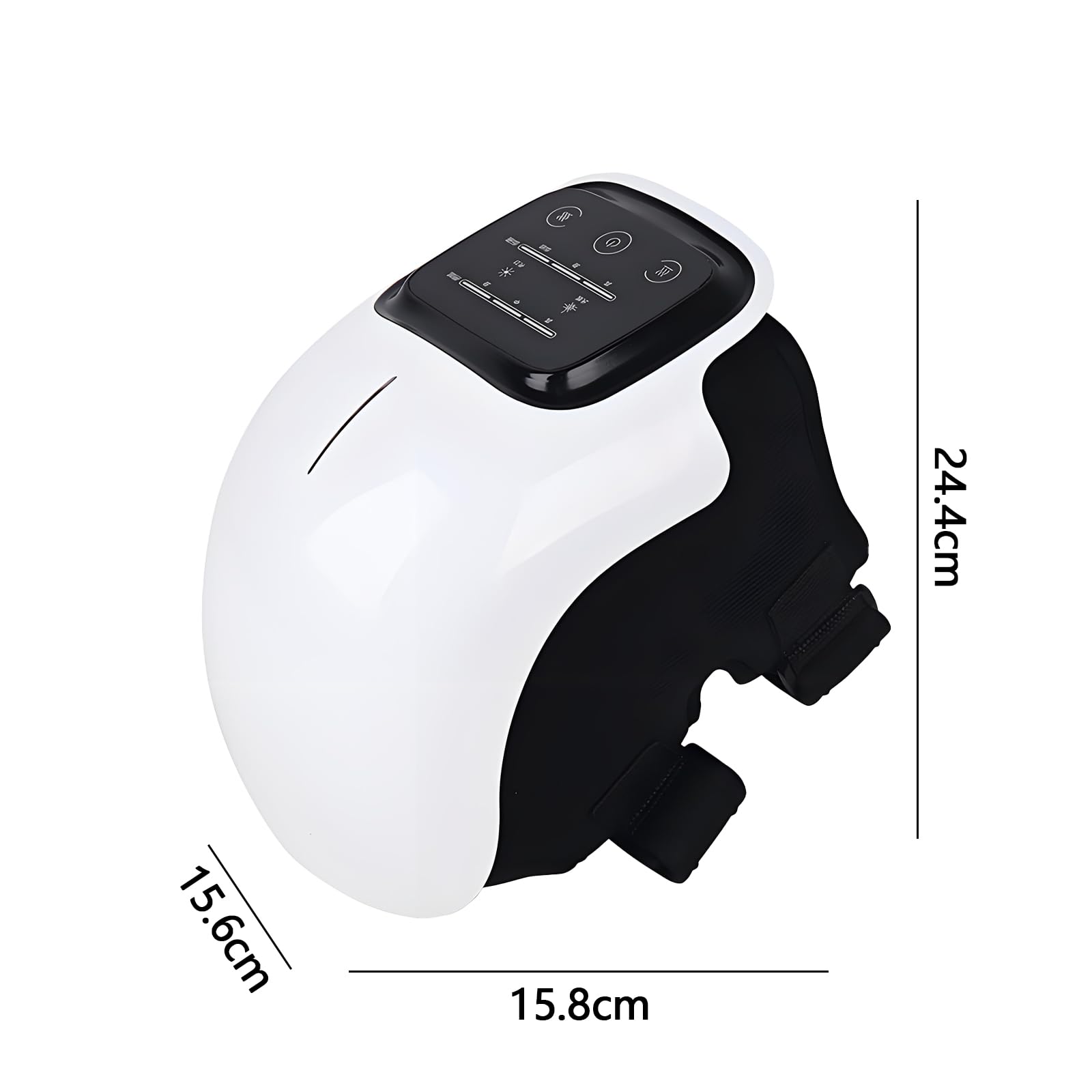 Heizbares Kniemassagegerät, kabellos, Massagegerät für Arthritis, 3000 mAh, 3 einstellbare Modi, 40 – 55 °C, für Schwellungen, Spannung, Banddehnung, Muskelverletzung (A)