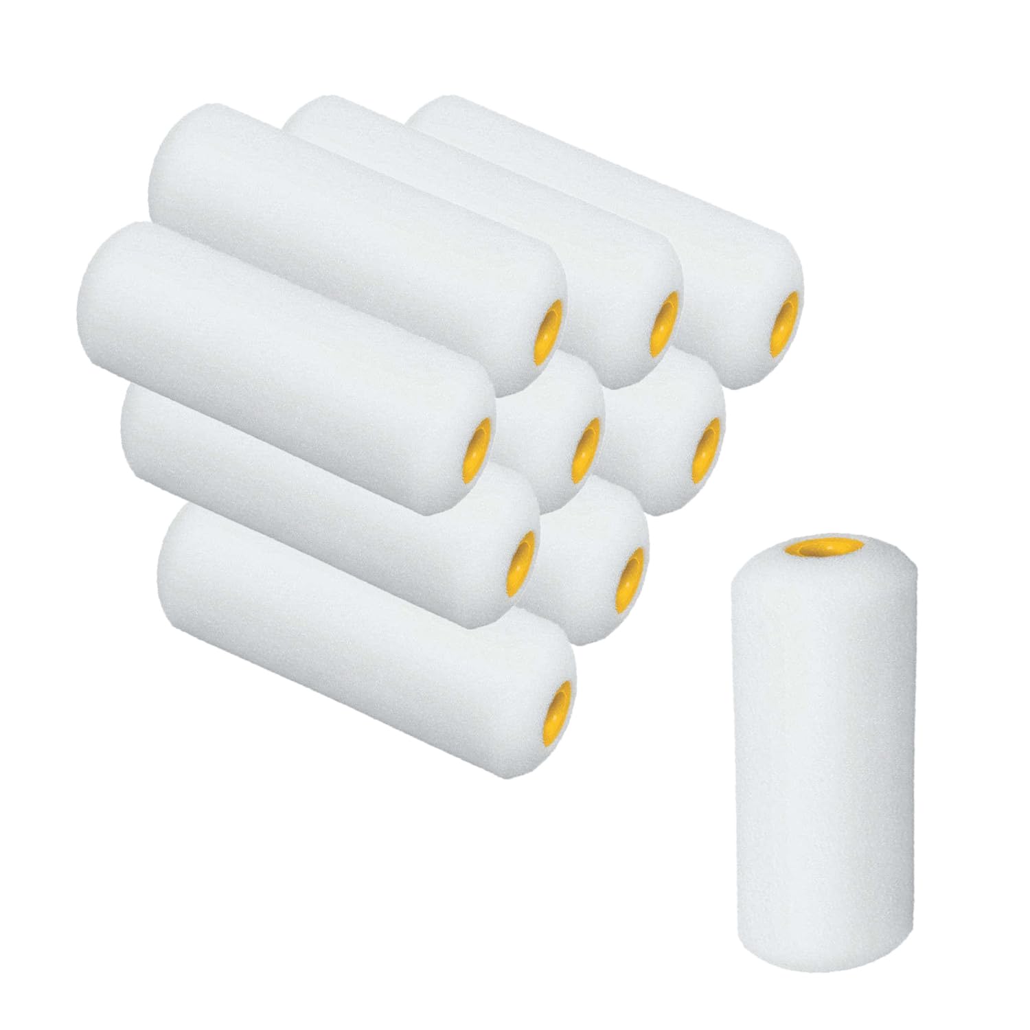 iLulala Foam Paint Rollers, 10pcs 4 Inch Paint Roller, Mini Paint Roller High Absorption Foam Paint Roller, Small Foam Paint Rollers, 4 Inch Foam Rollers for House Painting.