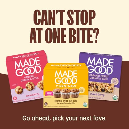 MadeGood Mornings Chocolate Chip Soft Baked Breakfast Bars, 30-Pack - image 9