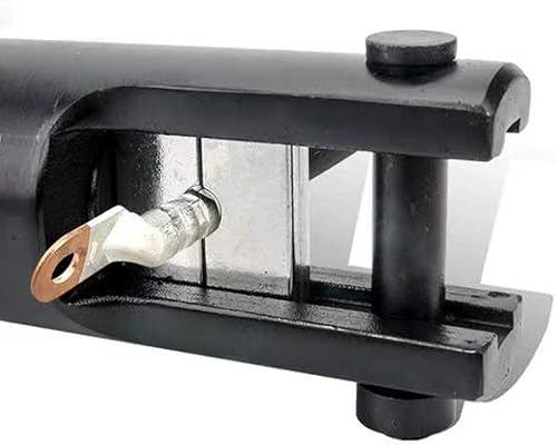 Miniatura 5 de Engarzadora de cable hidráulico industrial de 16 toneladas, 9 AWG a 600 MCM Kit de herramientas de cable de terminal eléctrico incluye 13 pares de