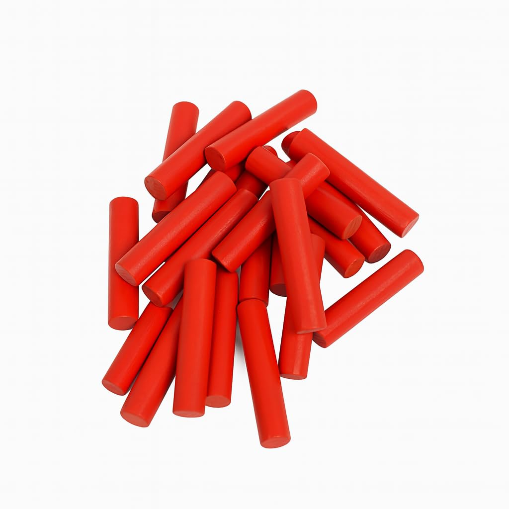 BrainyTots Pegs for Numbers Peg Board | Set of 10 Pegs | for Kids 1, 2, 3 Years Old