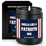 Smells Like A Patriots Win Scented Candle Football Themed Merch Fan Shop Men Women Sport Stuff Gear Decor England Team Accessories Bf Boyfriend Naughty Weird Novelty Cool Special Present Funny Gifts