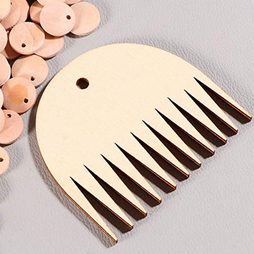 image for HEALLILY 1 Pc Tapestry Weaving Comb Wood Loom Comb DIY Braided Tools C