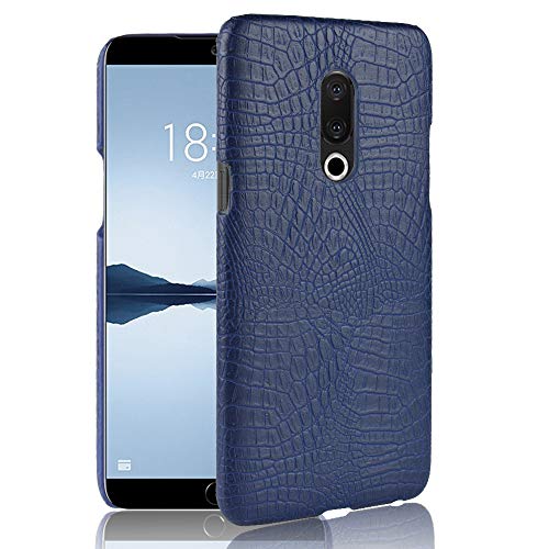 Compatible con Meizu 15 Funda,Funda Protectora para teléfono 2 en 1 (PC+Piel) Blue