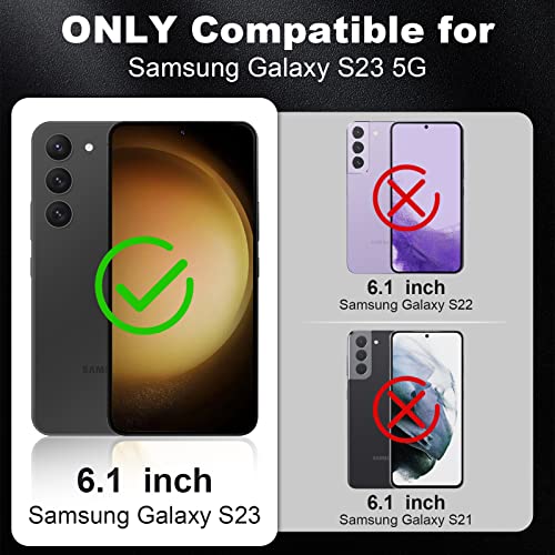 Lywhl For Samsung Galaxy S23 Screen Protector, 3 Pack Tempered Glass 9H Hardness Case Friendly Hd Clear Film + 3 Pack Camera Lens Glass Protector For Galaxy S23 [Compatible Fingerprint] #TOP1