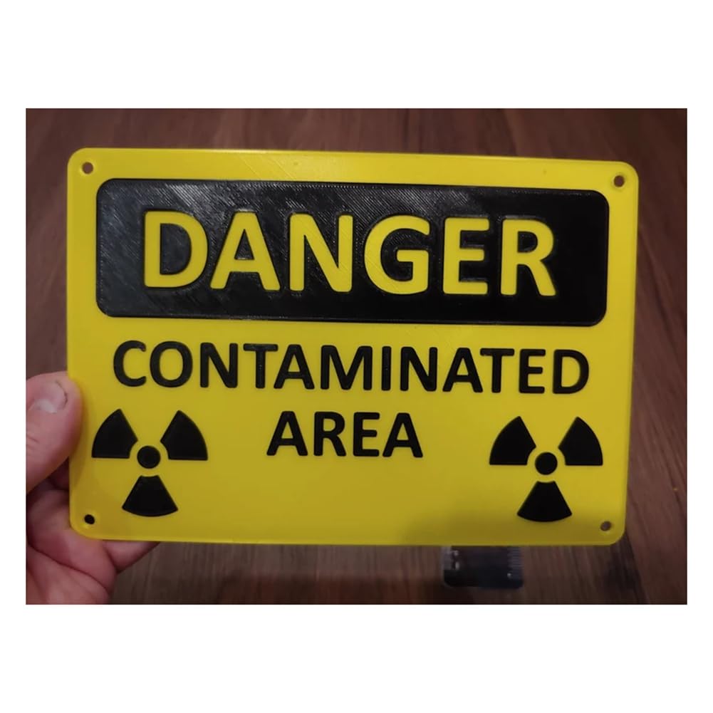 Segnale di pericolo per area contaminata da radiazioni nucleari/pericolo, facile da usare