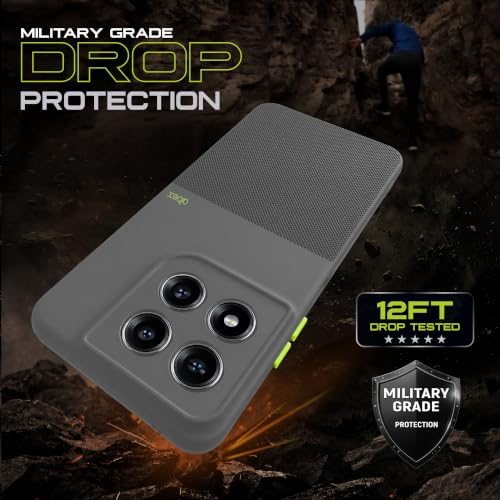 Image of AIBEX Premium Back Cover Case Compatible for Motorola G77 Power 5G / Motorola G37 5G / Motorola G37 Power 5G|Scratch & Drop Tested Shockproof Matte Texture Case with Soft Microfibre Lining - Grey