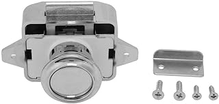 ANGGREK 3pcs Car Boat Push Button Locks RV Cabinet Drawer Latch Lock Push Keyless Locks for RV Yachts Motorhome Camper Caravan
