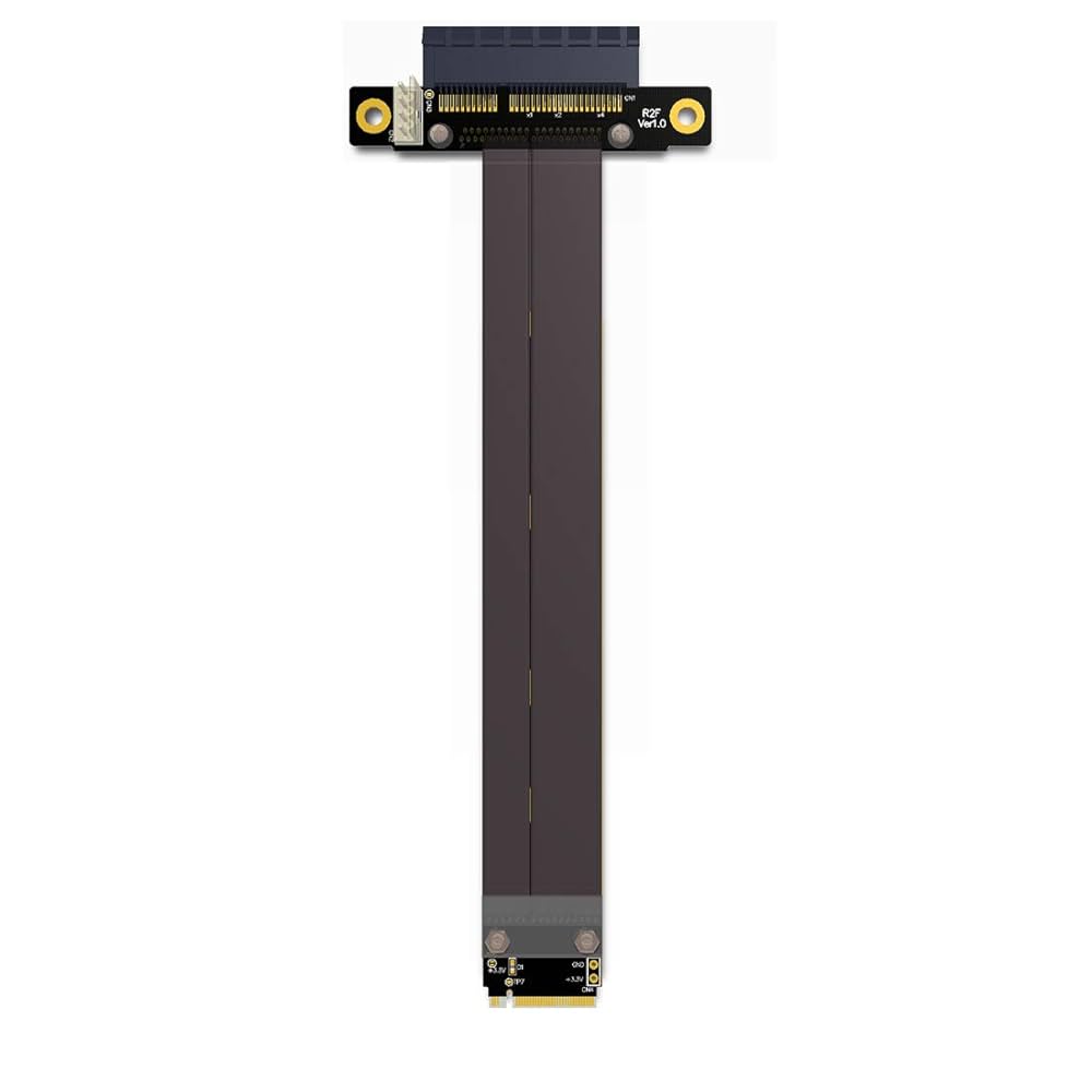 Amazon | ADT-LinkのライザーのPCIe X4 3.0 PCI-E 4倍からM.2