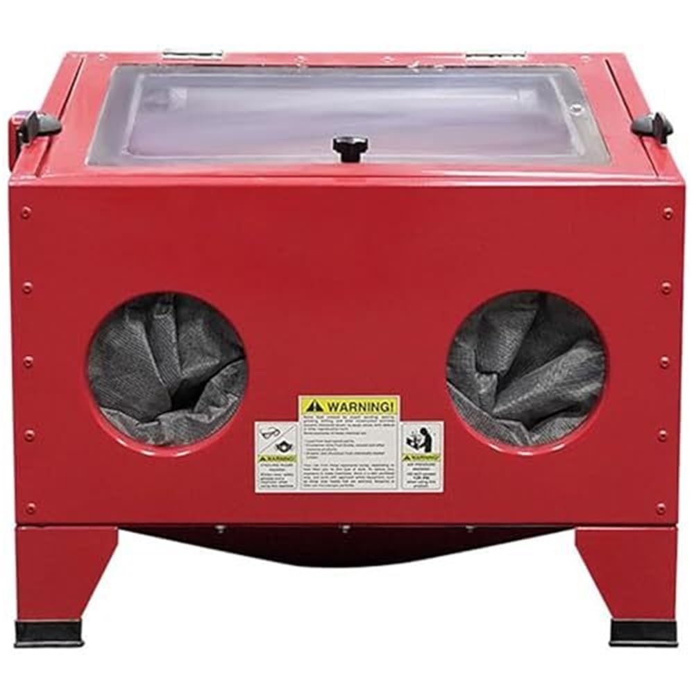 Professional sandblasting Booth with Built-in Hollow partitions to Prevent dust from Spreading, Suitable for Jewelry Processing