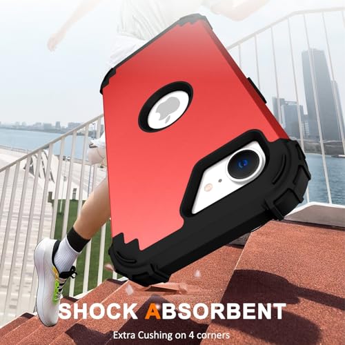 Coque pour iPhone 16E LK3JT US Rouge housse de protection rigide