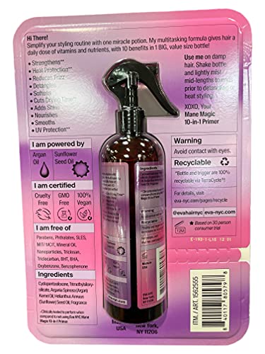 Eva NYC Mane Magic 10-in-1 Primer, 16 Ounce (1 Pack)