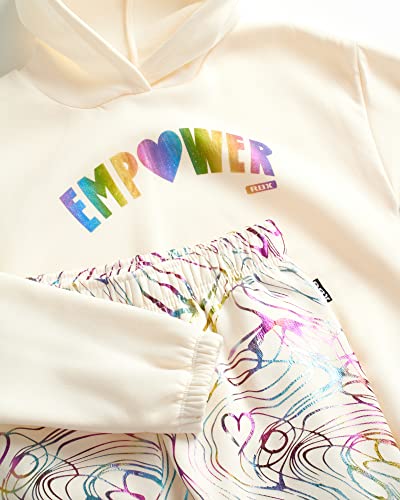 RBX Girls' Active Sweatsuit Set - 2 Piece Fleece Hoodie Sweatshirt and Jogger Pants (Size: 7-16)3