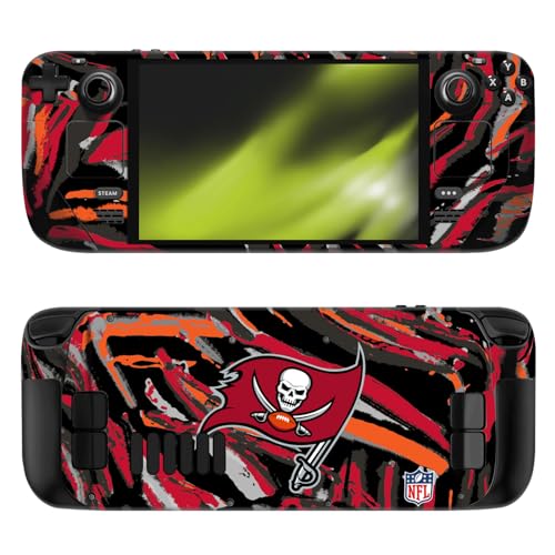 Skin NFL Tampa Bay Buccaneers pour Steam Deck OLED Autocollant Gaming Salon et Déplacement