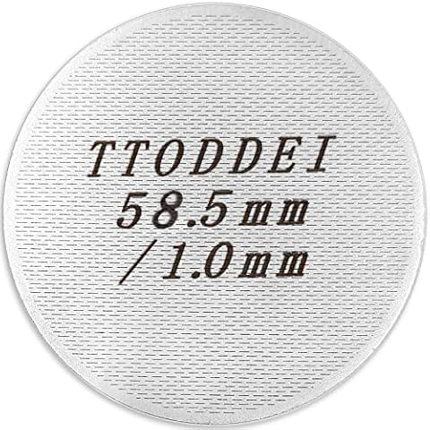 TTODDEI 58,5 mm Espresso Puck Screen Metall Wiederverwendbarer Filter Breville Puck Screen Kaffee Filter Netzplatte Cover