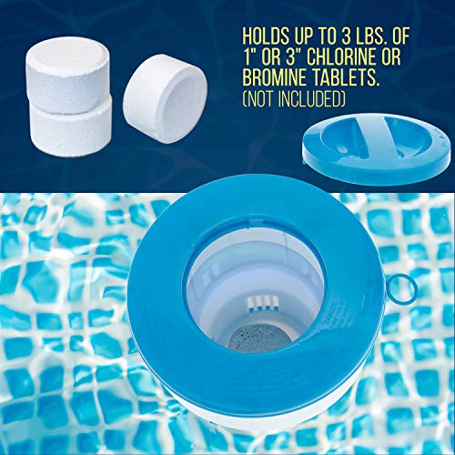 U.S. Pool Supply CD-710 Pool Floating Collapsible Chlorine 3 Inch Tablet Chemical Dispenser thumb #3