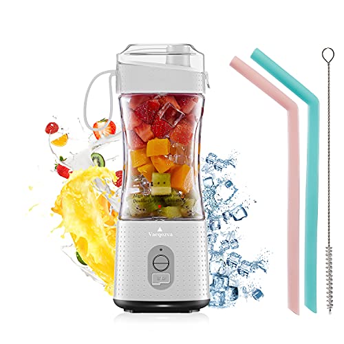 Vaeqozva Portable Blender, Personal Size Blender Smoothies and Shakes, Mini Blender 4000mAh USB...