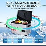 Alpicool CHS45 32L Car Fridge Freezer Portable Compressor Car Refrigerator 12/24V Electric Cooler for Camping, Road Trip, Picnic, Down to -20℃, Dual Temperature Control - Image 4