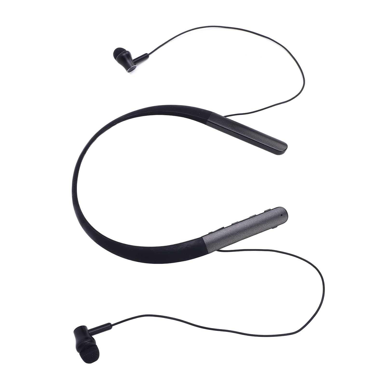 Cuffie Bluetooth con Archetto da Collo, Auricolari Bluetooth Wireless con Strumento di Pulizia degli Auricolari di Diverse Dimensioni, Cuffie Intorno Al Collo, Ideali per Viaggi di Lavoro