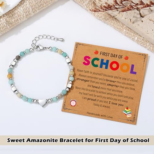 TONY & SANDY Back to School Gifts, First Day of School Bracelet for Girls Women Middle High School College Students, Graduation Gifts for Her4
