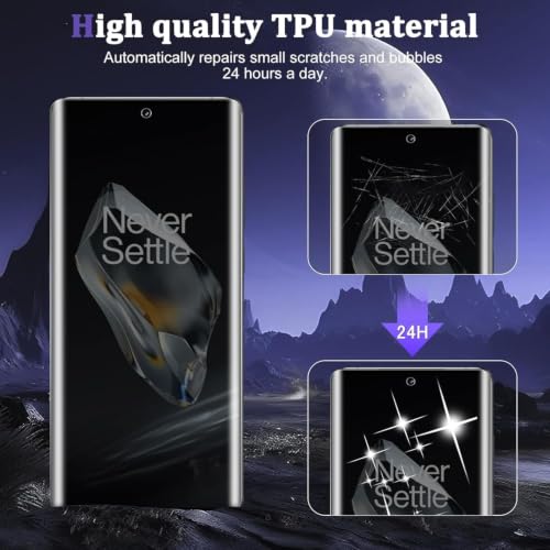 Image of vizer Privacy Screen Protector for OnePlus 12 (1 Pack) | Anti-Spy Privacy Film | Full Coverage Screen Guard | Fingerprint Unlock Compatible | HD Clarity | Bubble-Free | Scratch Resistant