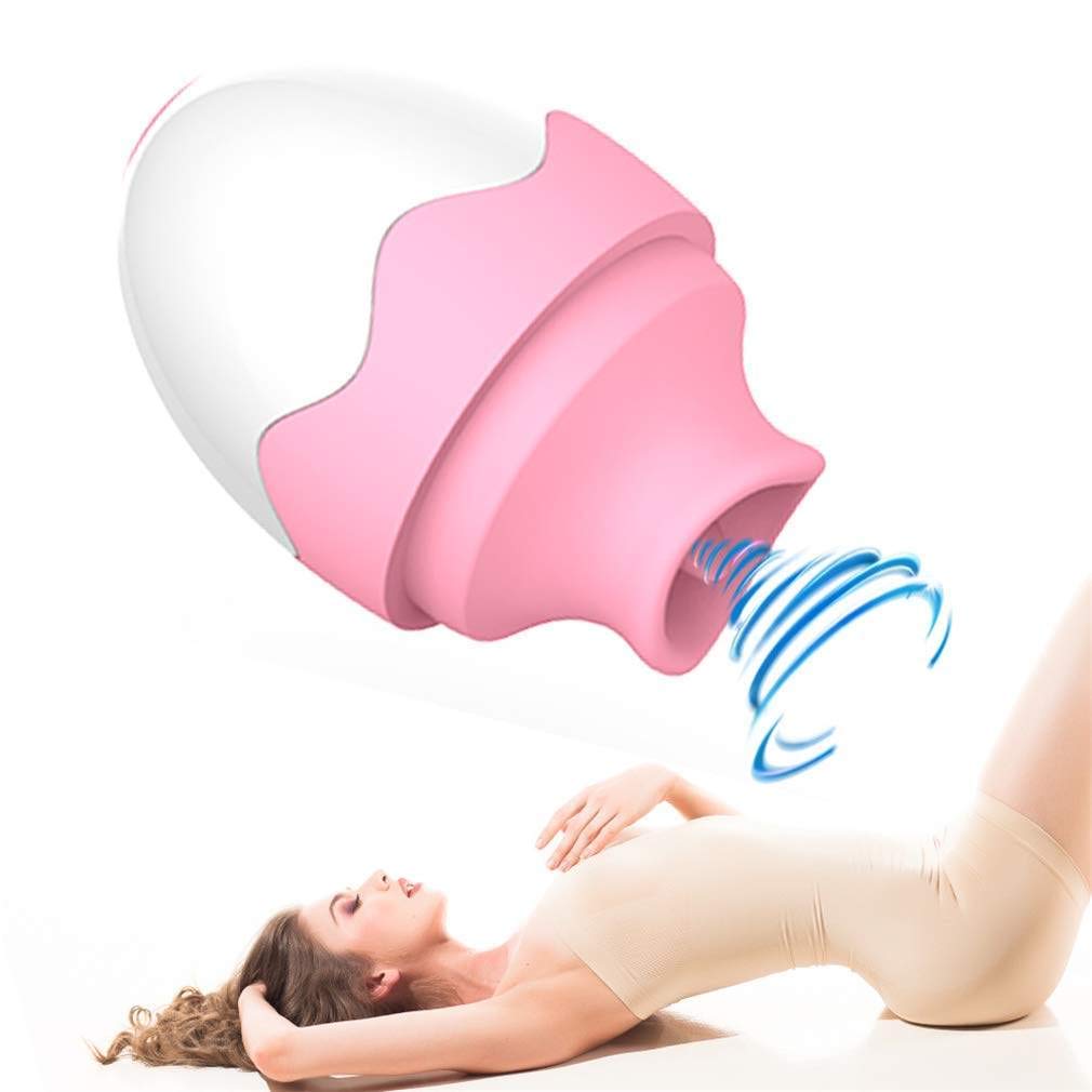 Vibratore succhiatore clitorideo,Vibratore per succhiare i capezzoli a 7 velocità Stimolatore che lecca lingua Massaggiatore vaginale Pompino uovo Giocattoli sessuali per donne Masturbatore