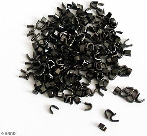 HAND Well Made Tools No3 2mm Zip Top Stop Staples Ends for Metal Zips (DCZE02 Dark Copper - appx 100 Pairs - 19g)