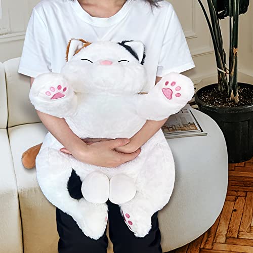 24.8" Siamese Cat Plush Pillow,Kawaii Kitten With Balls Big Stuffed Animals Soft Toy Doll Sleeping Hugging Pillow Plushie Gifts For Adult Girlfriend Teenager #TOP6