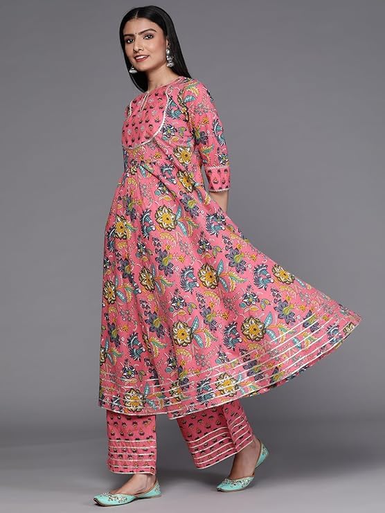 Image of Libas women's Cotton Kurta Sets | daily wear suit