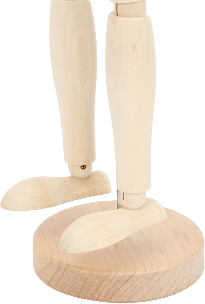 Maniquí de Madera Articulado de 16in para Artistas miniatura 9