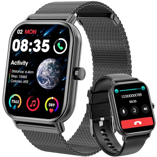 Smartwatch con Chiamate Bluetooth,1,85'' Smartwatch per Uomo Donna,Orologio Sportivo Impermeabile...