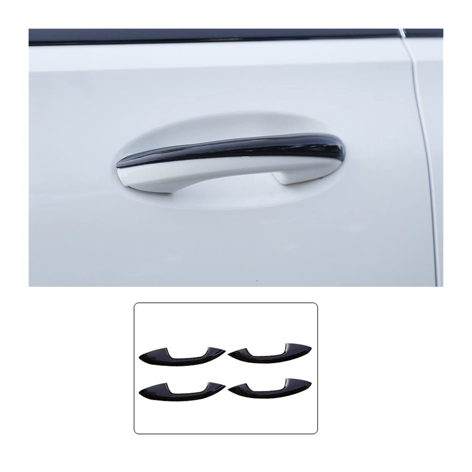 YTdhfDGJ for Mercedes for Benz C Class W206 C200 C220 C260 C300 2022+ Car Door Handle Bowl Trim Cover Decorative Frame (3)