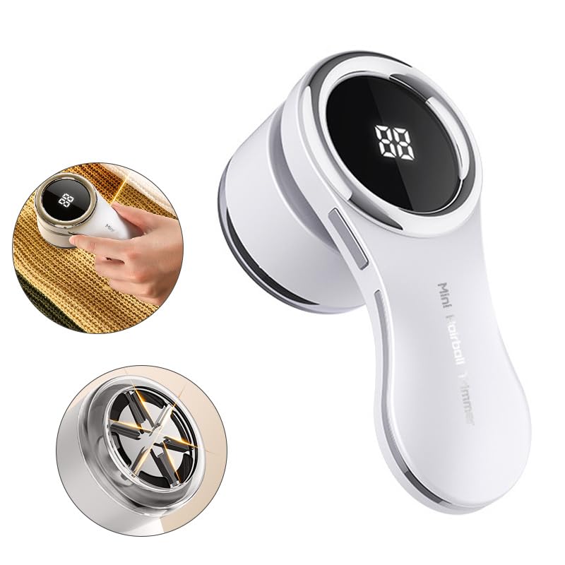 Tondeuse à boules de poils efficace avec écran LCD et rasage haute précision