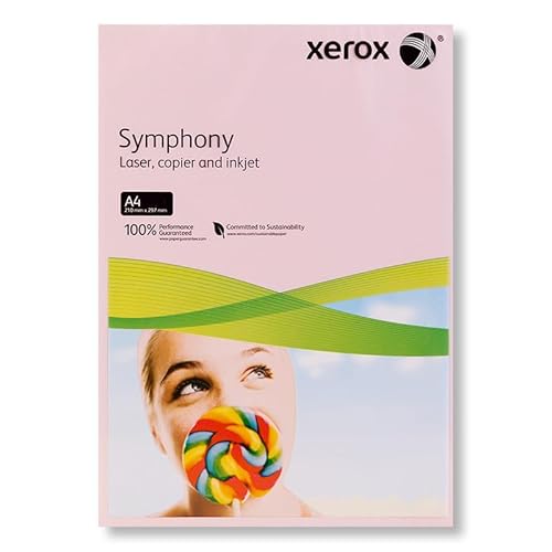 Xerox Symphony 3R93969 - Papel de colores para impresora y fotocopiadora (tamaño A4, 80 gsm, 500 hojas), color lila