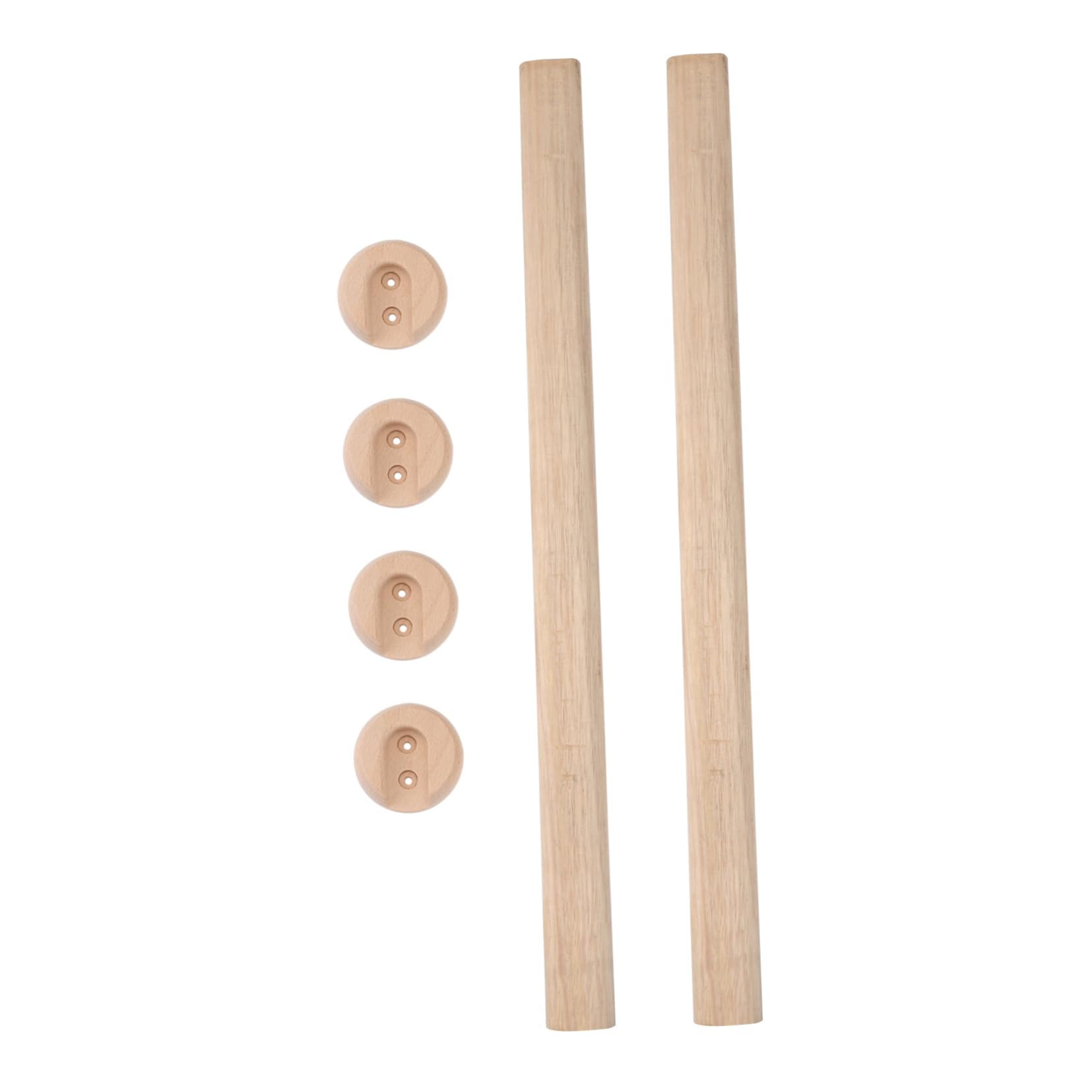 ABOOFAN 2Pcs Solid Clothes Hanging Rods Wardrobe Accessory for Bedroom Storage Sturdy Cross Bar Design for Heavy Winter Clothes Elegant and Smooth Finish