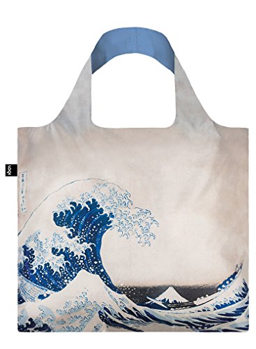 LOQI Museum Hokusai The Great Wave Bag Borsa da spiaggia, 50 cm, 20 liters, Multicolore...