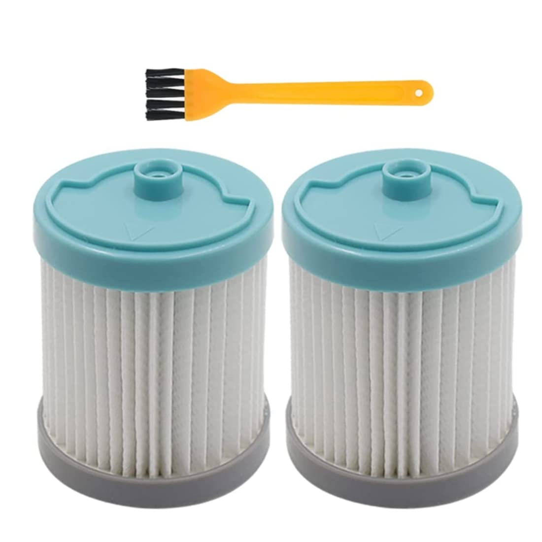 SUN-K 2 Pack Replacement Post-Motor HEPA Filter with Brush for A10 Hero/Master&A11 Hero/Master Cordless Vacuum Cleaner