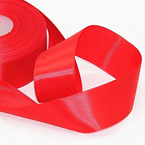 Miniatura 3 de Model Worker Cinta de satén sólida de una sola cara de 1-12 pulgadas de ancho 50 yardas para detalles de boda, proyectos de costura, envoltura de