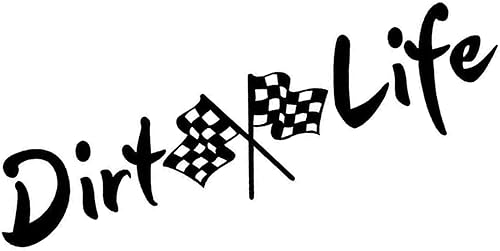 Miniatura 2 de Fprqlyze Dirt Life - Calcomanía modificada para coche de carreras de carreras, modelo tardío, 7 pulgadas